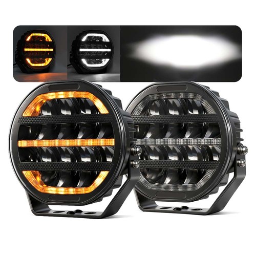 Pair black led driving - pair,