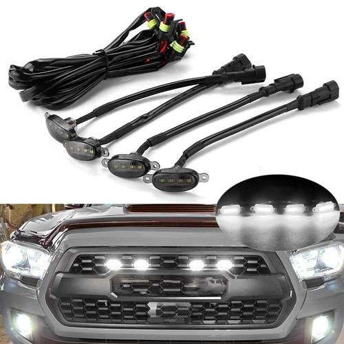 Set white front grille - of,
