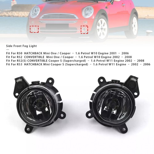Pair front bumper fog - fog, lights